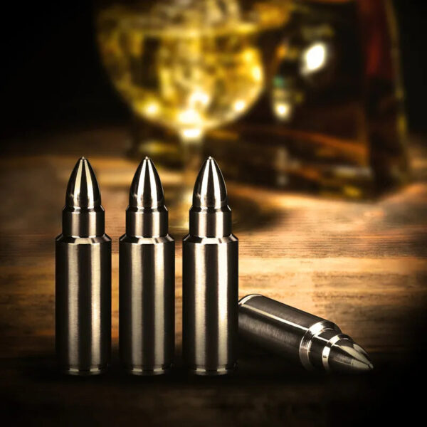 mirusha Steel Bullet Whiskey Stones – Reusable Chilling Cubes for Whiskey - Image 11
