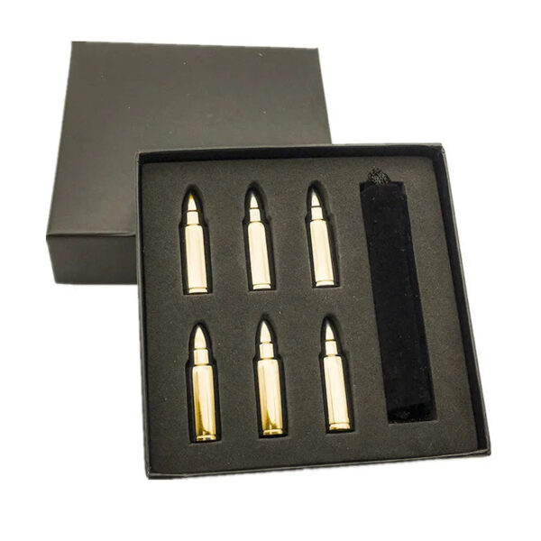 mirusha Steel Bullet Whiskey Stones – Reusable Chilling Cubes for Whiskey - Image 9