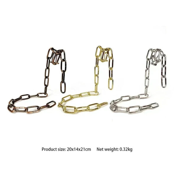 mirusha Floating Iron Chain Wine Bottle Holder – Unique Balancing Wine Display - Image 7