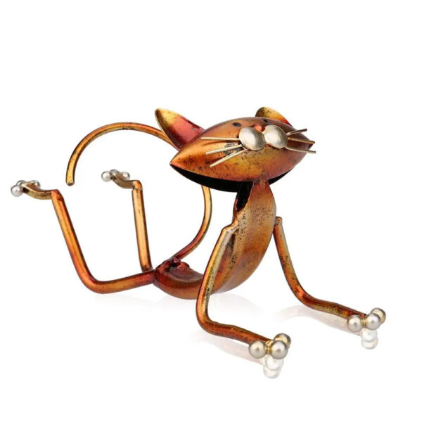 mirusha Yoga Cat Wine Bottle Holder – Fun & Stylish Wine Display - Image 6