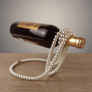 mirusha Floating Pearl Wine Bottle Holder – Elegant Balancing Wine Display